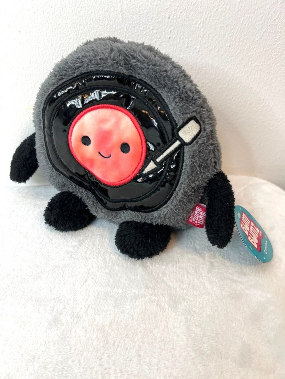 Bum Bumz RANDY The Record Player GroovyBumz 7.5" Plush Vinyl Stuffed Animal NWT!